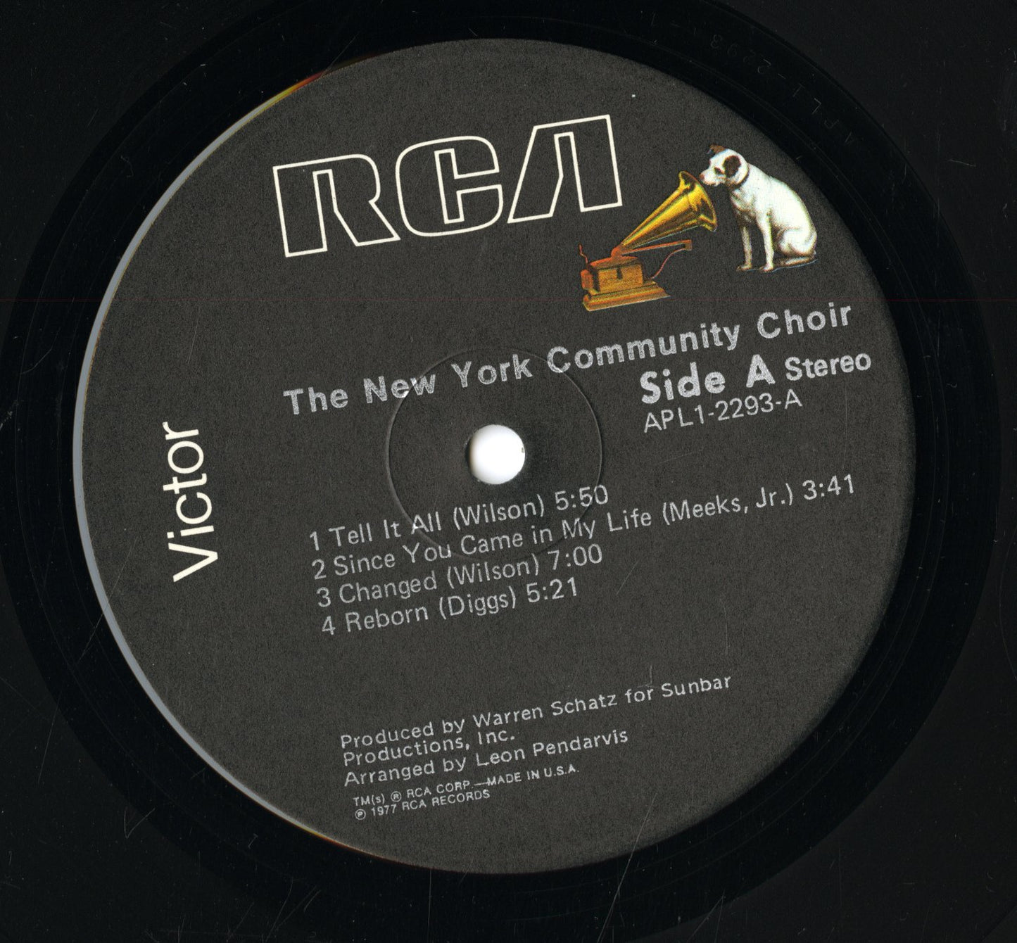 The New York Community Choir / ニューヨーク・コミュニティ・クワイア / The New York Community Choir (APL1-2293)