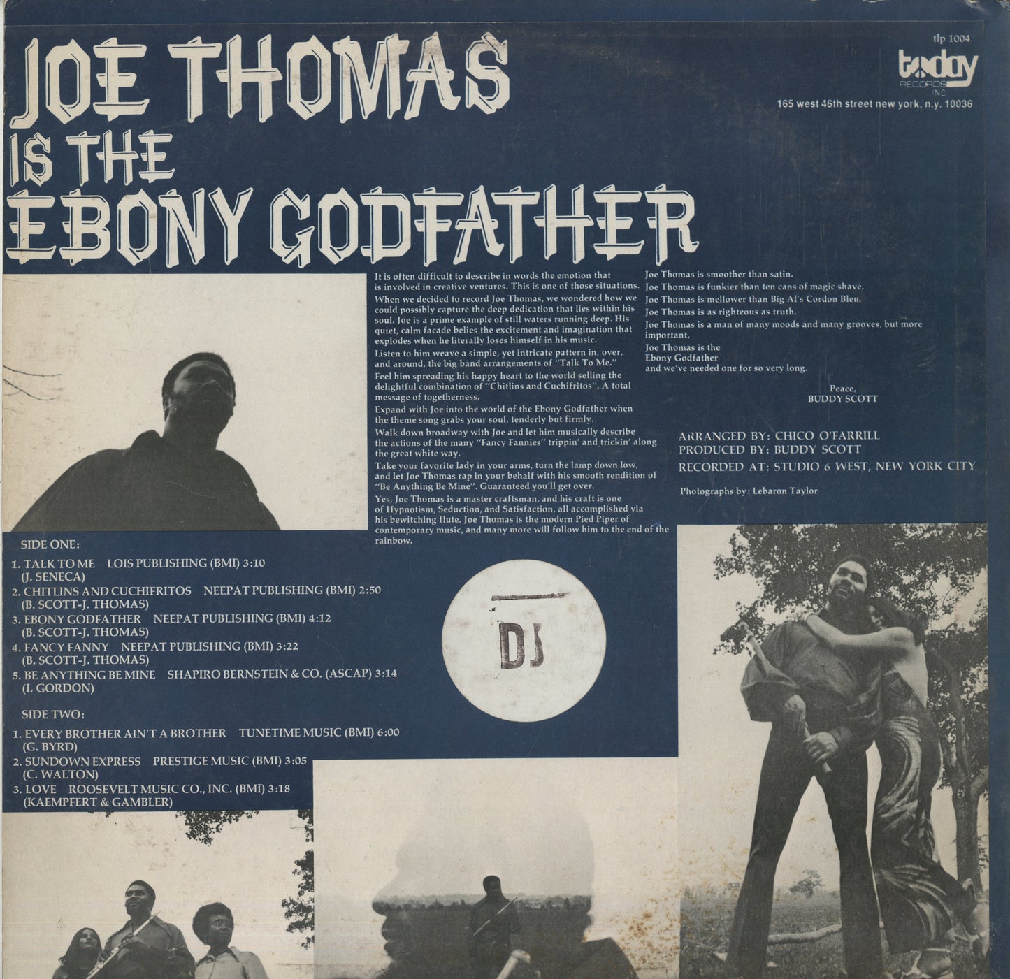 Joe Thomas / ジョー・トーマス / Joe Thomas Is The Ebony Godfather (TLP 1004)