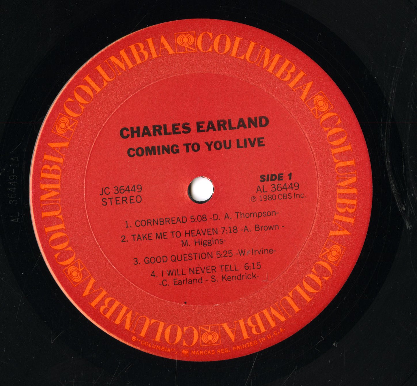 Charles Earland / チャールズ・アーランド / Coming To You Live (JC 36449)