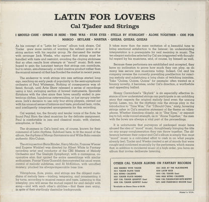 Cal Tjader / カル・ジェイダー / Latin For Lovers (ST 8016)