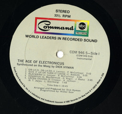 Dick Hyman / ディック・ハイマン / The Age of Electronicus (946 S)