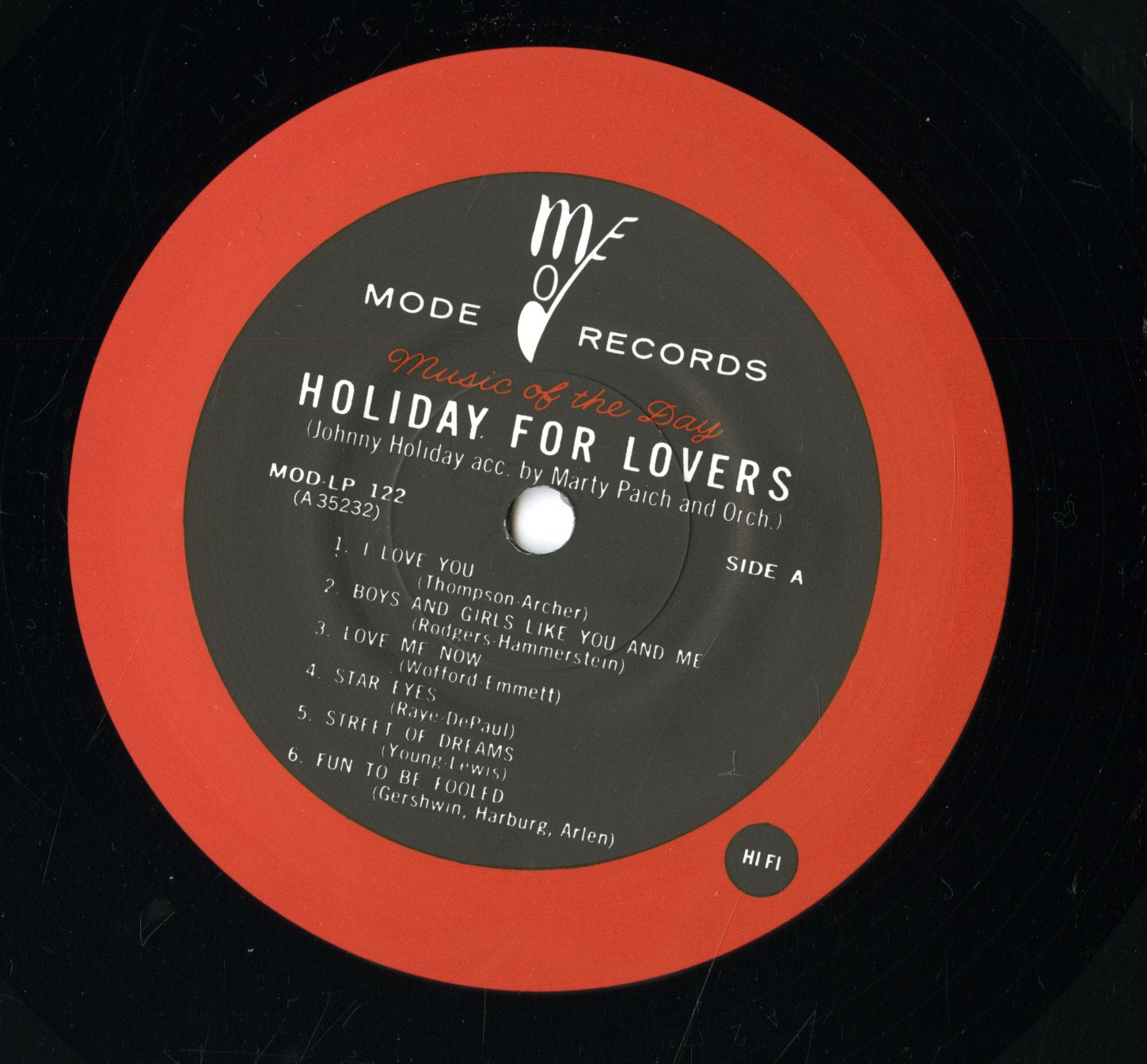Johnny Holiday / ジョニー・ホリデー / Holiday For Lovers(MOD-LP
