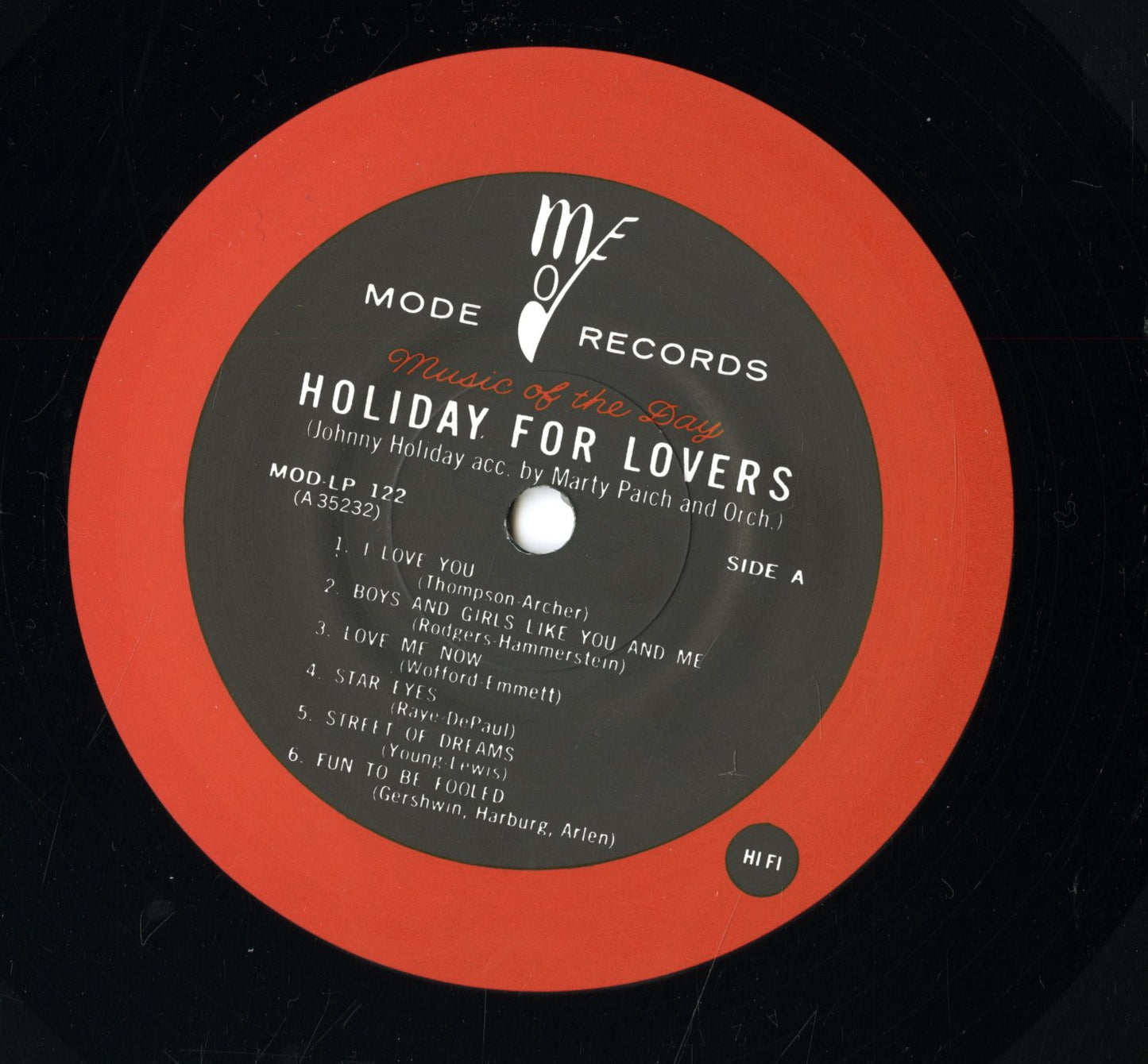 Johnny Holiday / ジョニー・ホリデー / Holiday For Lovers(MOD-LP 122)