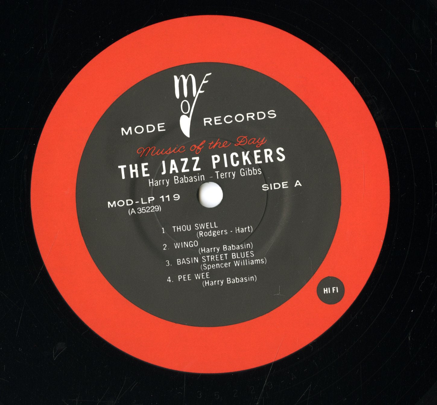 Harry Babasin And The Jazz Pickers, With Special Guest Star Terry