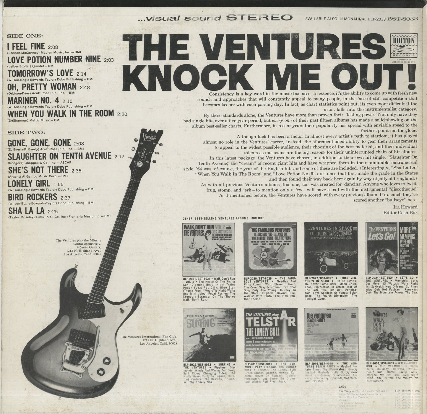 The Ventures / ベンチャーズ / Knock Me Out!(BST-8033)