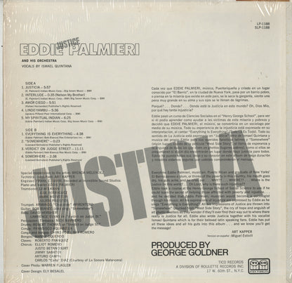 Eddie Palmieri / エディ・パルミエリ / Justicia (SLP-1188)