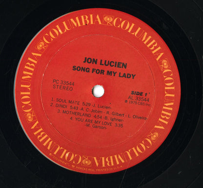 Jon Lucien / ジョン・ルシエン / Song For My Lady (PC 33544)