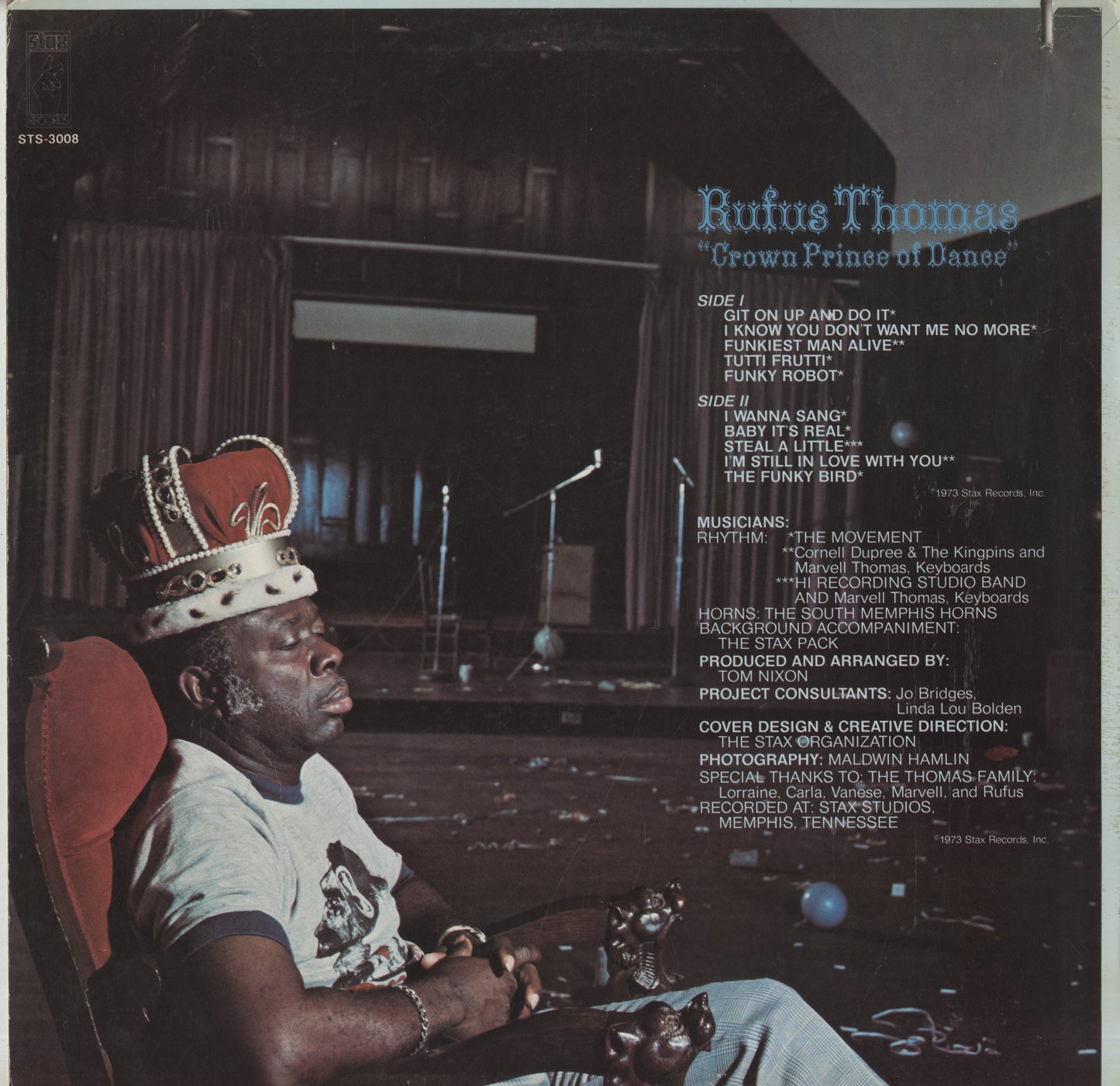 Rufus Thomas / ルーファス・トーマス / Crown Prince Of Dance (STS3008)