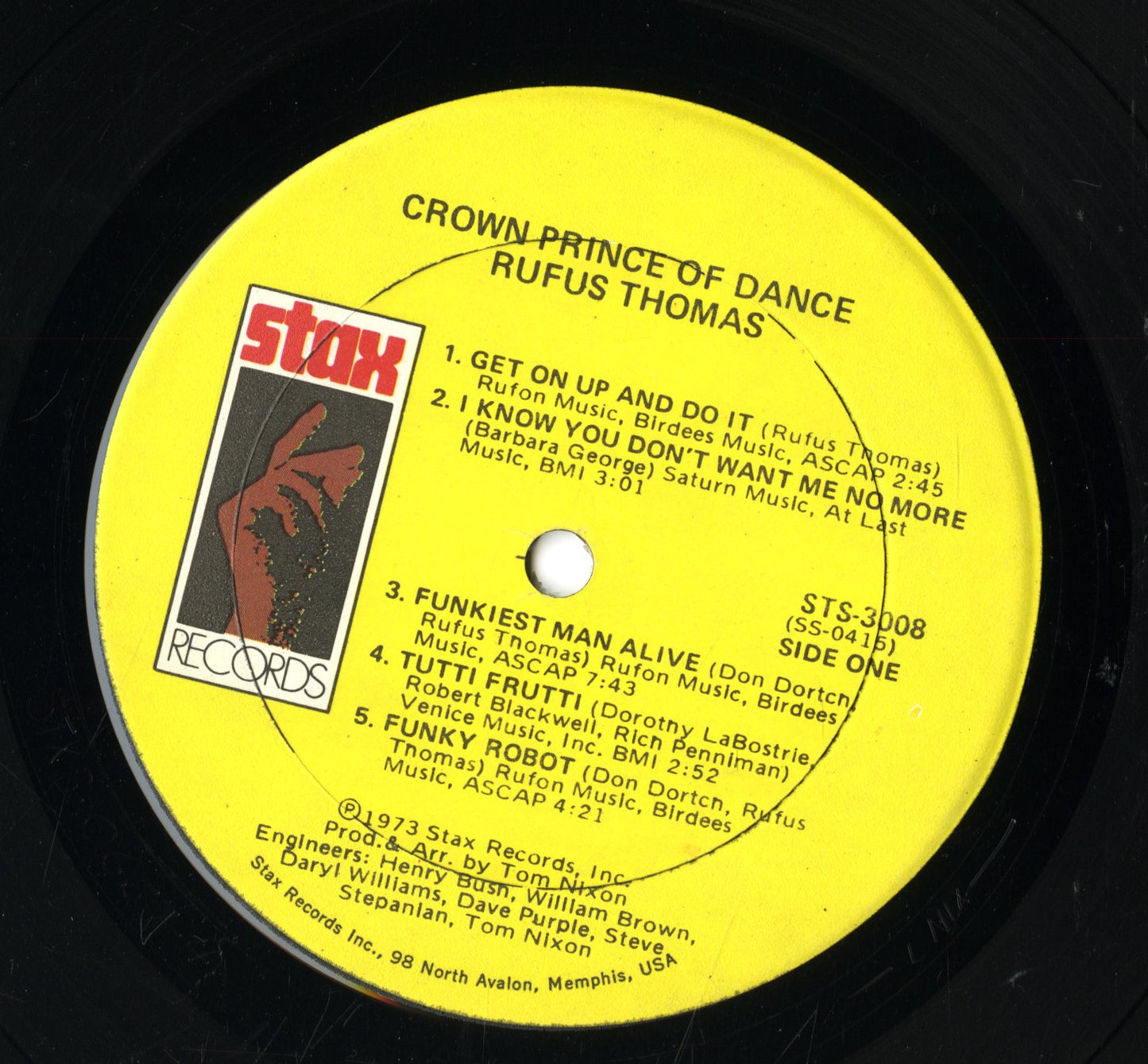 Rufus Thomas / ルーファス・トーマス / Crown Prince Of Dance (STS3008)