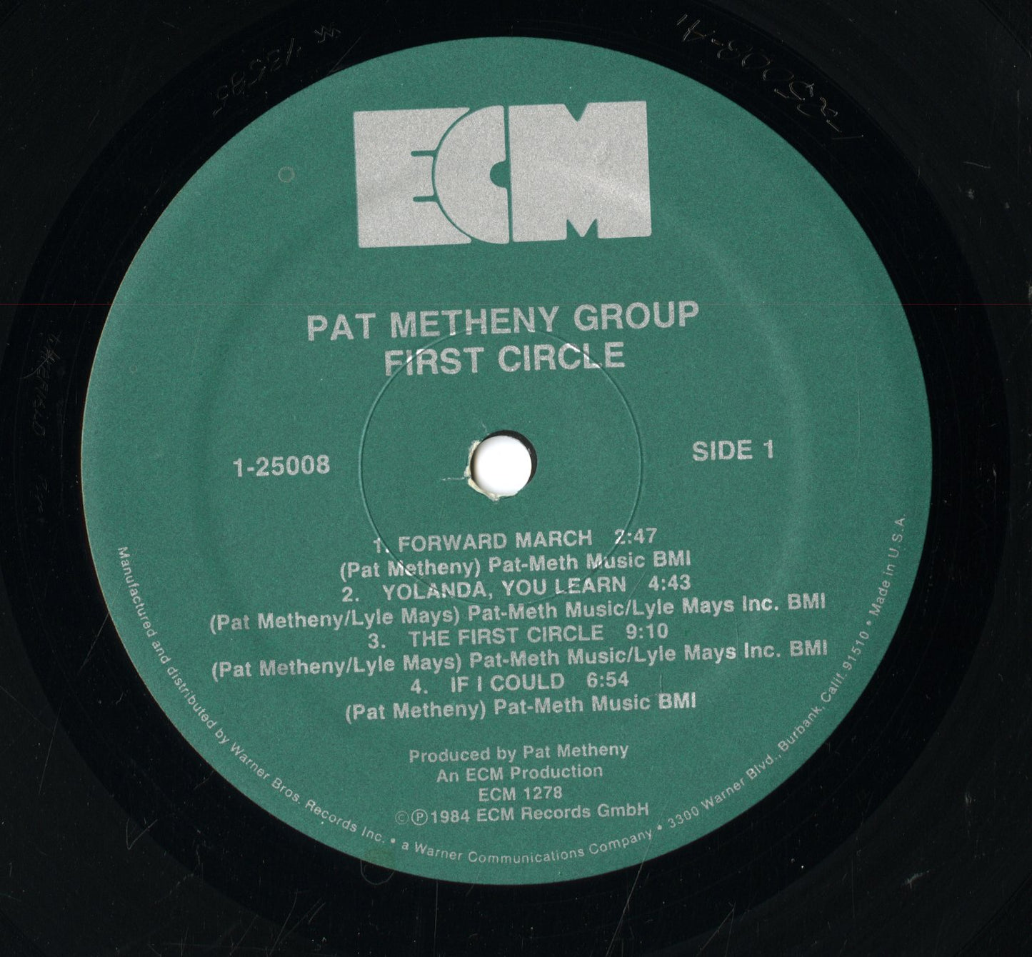 Pat Metheny Group / パット・メセニー / First Circle (1-25008)