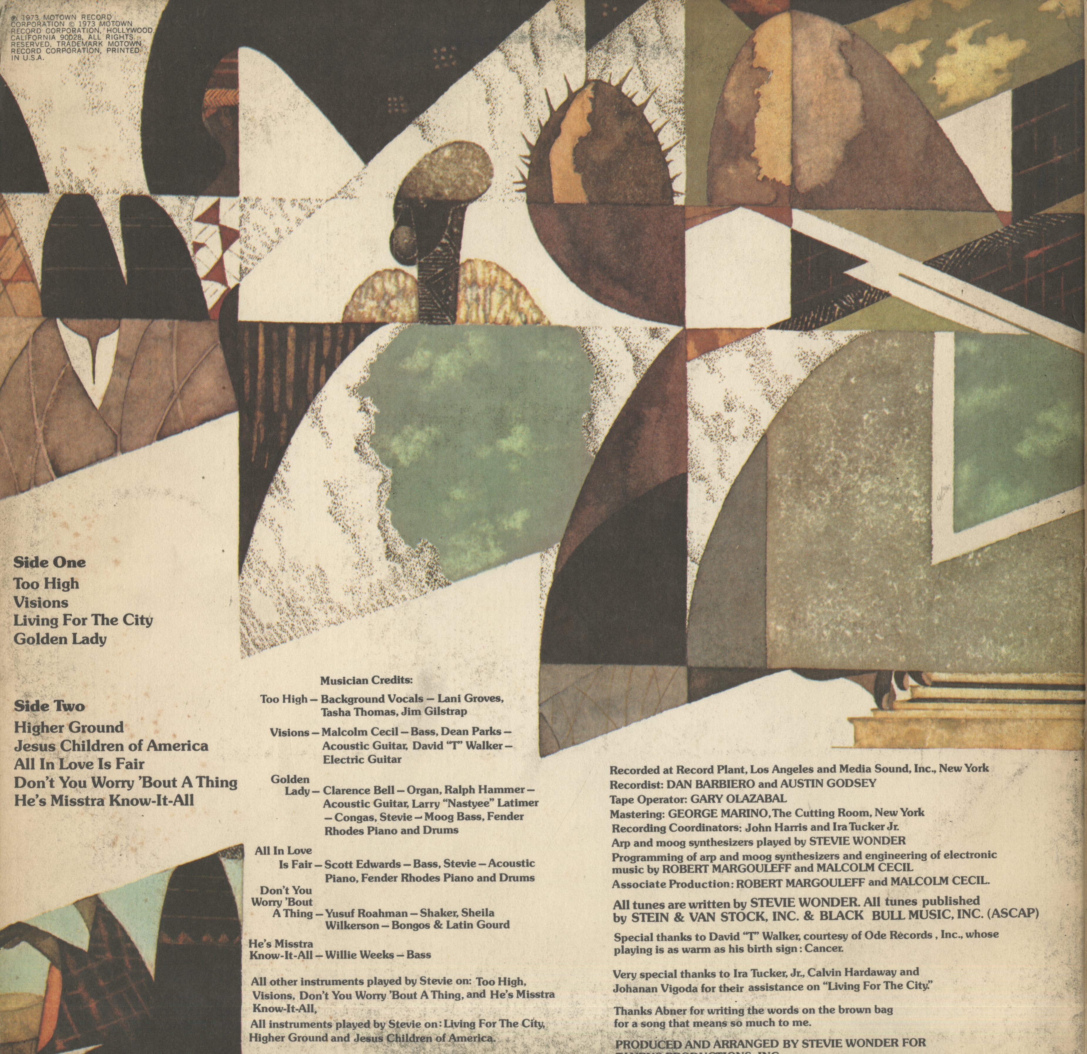 Stevie Wonder / スティーヴィ・ワンダー / Innervisions (T 326L) – VOXMUSIC WEBSHOP