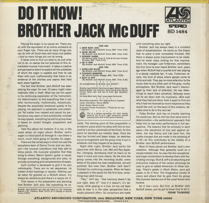 Brother Jack McDuff / ブラザー・ジャック・マクダフ / Do It Now! (SD 1484)