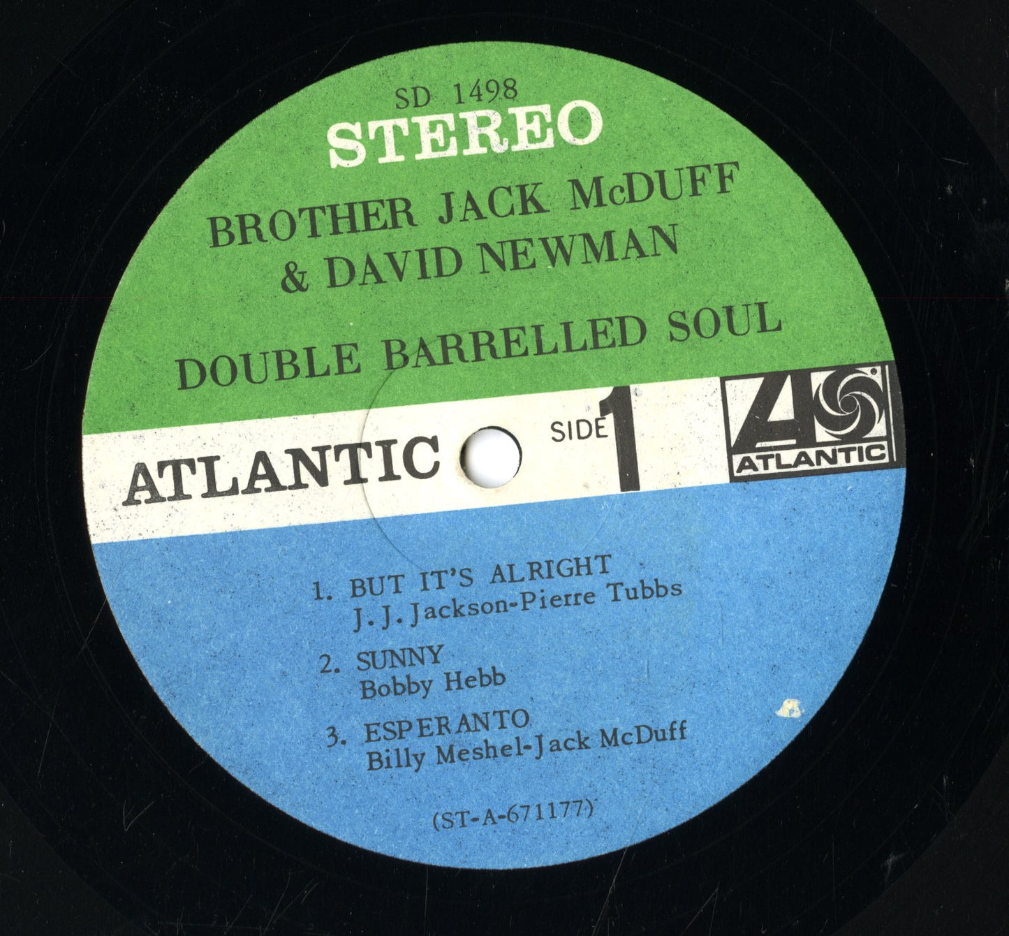 Brother Jack McDuff & David Newman / ブラザー・ジャック・マクダフ　デヴィッド・ニューマン / Double Barrelled Soul (SD 1498)