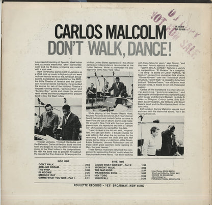 Carlos Malcolm / カルロス・マルコム / Don't Walk, Dance! (SR 25359)