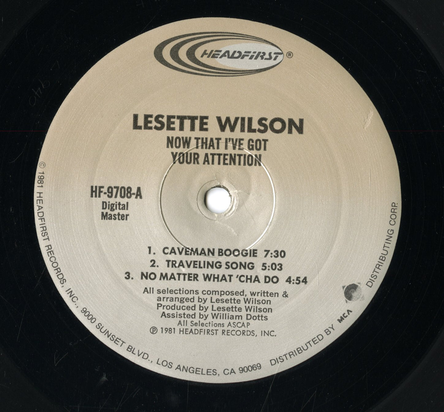 Lesette Wilson / リセット・ウィルソン / Now That I've Got Your Attention (HF-9708)