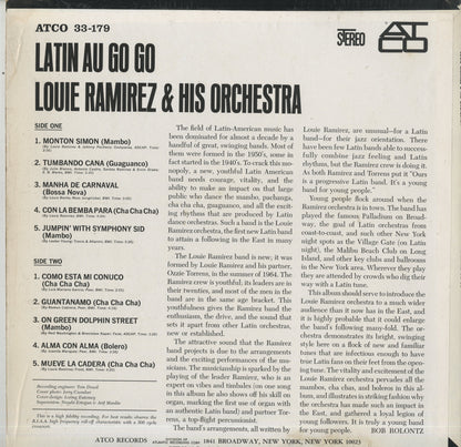 Louie Ramirez & His Orchestra / ルイ・ラミレス / Latin Au Go Go(SD 33-179)