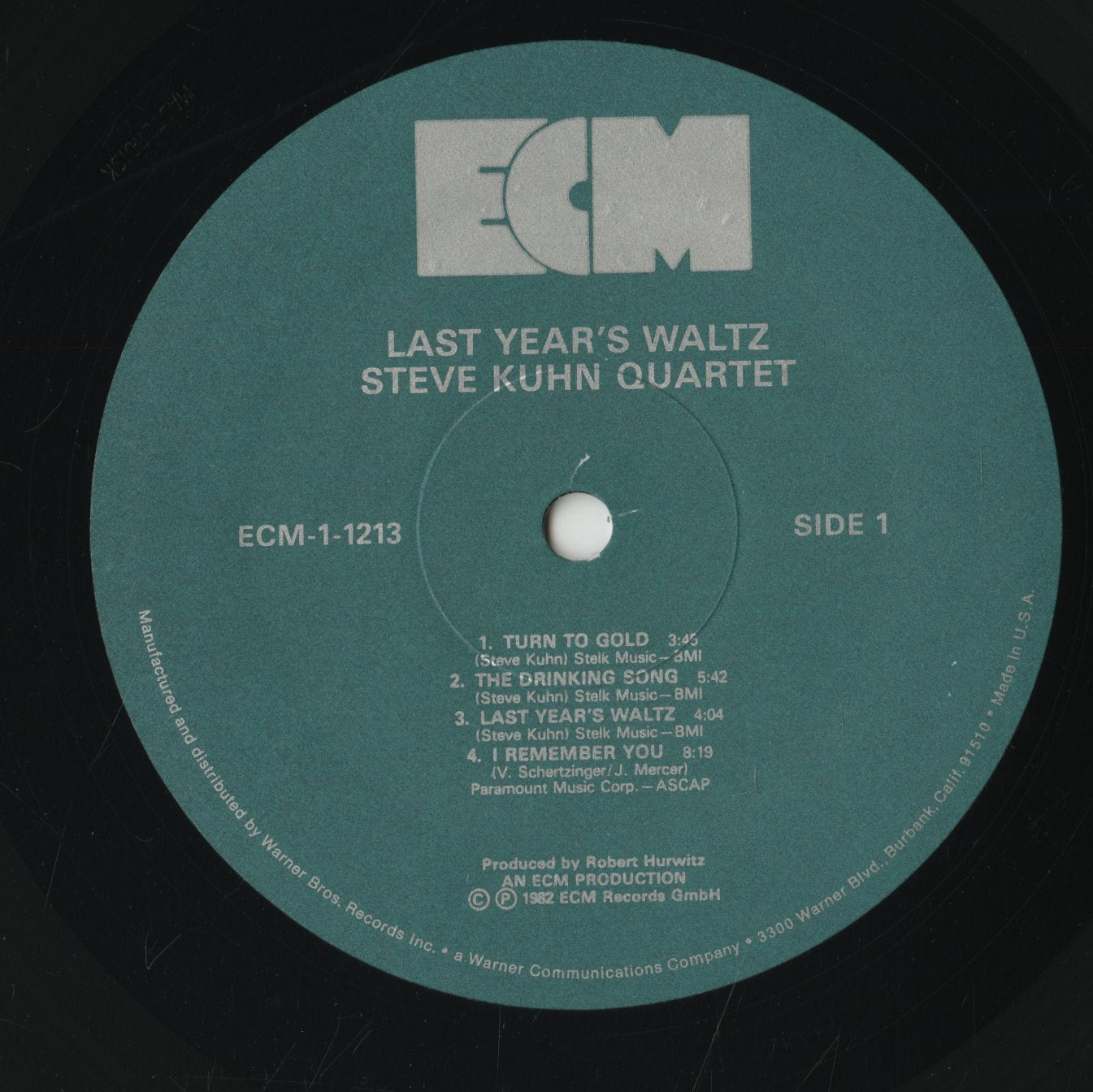 Steve Kuhn / スティーヴ・キューン / Last Year´s Waltz (ECM-1-1213)