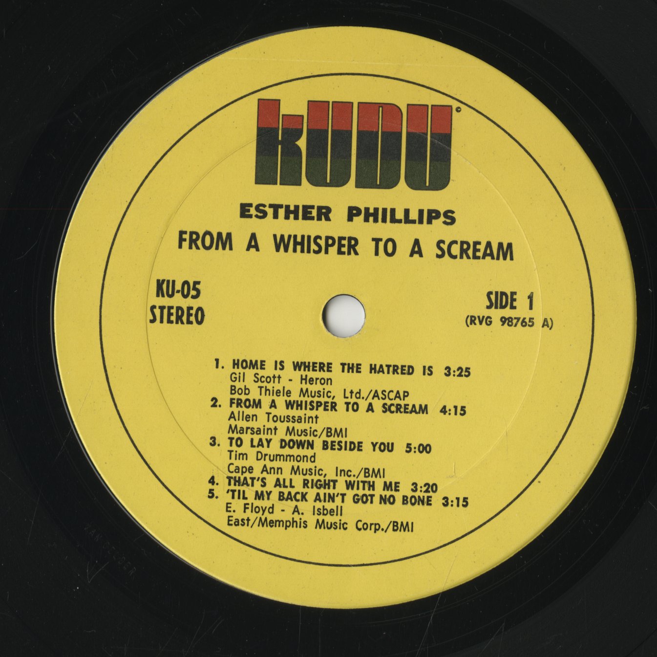 Esther Phillips / エスター・フィリップス / From A Whisper To A Scream (KU05)