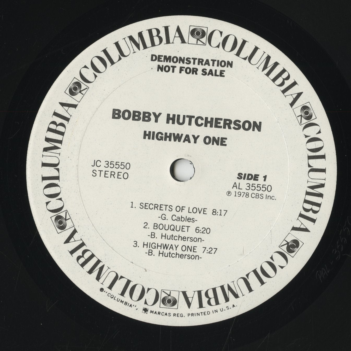 Bobby Hutcherson / ボビー・ハッチャーソン / Highway One (JC 35550)