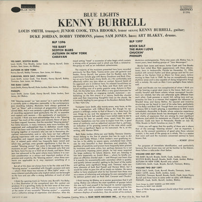 Kenny Burrell / ケニー・バレル / Blue Lights Volume 1 (BST 81596)