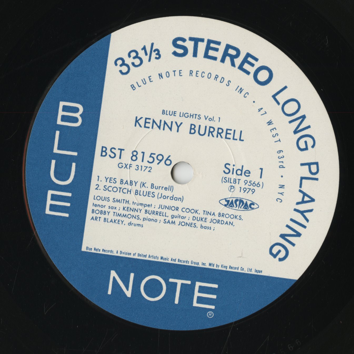 Kenny Burrell / ケニー・バレル / Blue Lights Volume 1 (BST 81596)