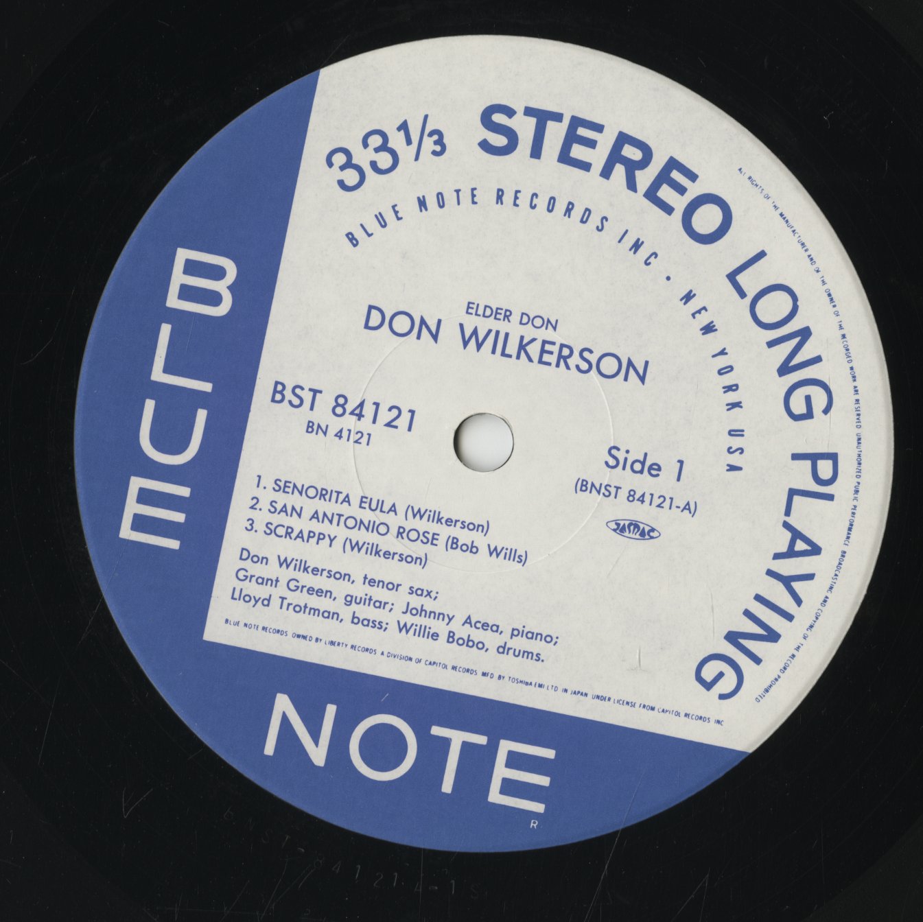 Don WIlkerson / ドン・ウィルカーソン / Elder Don (BN 4121)