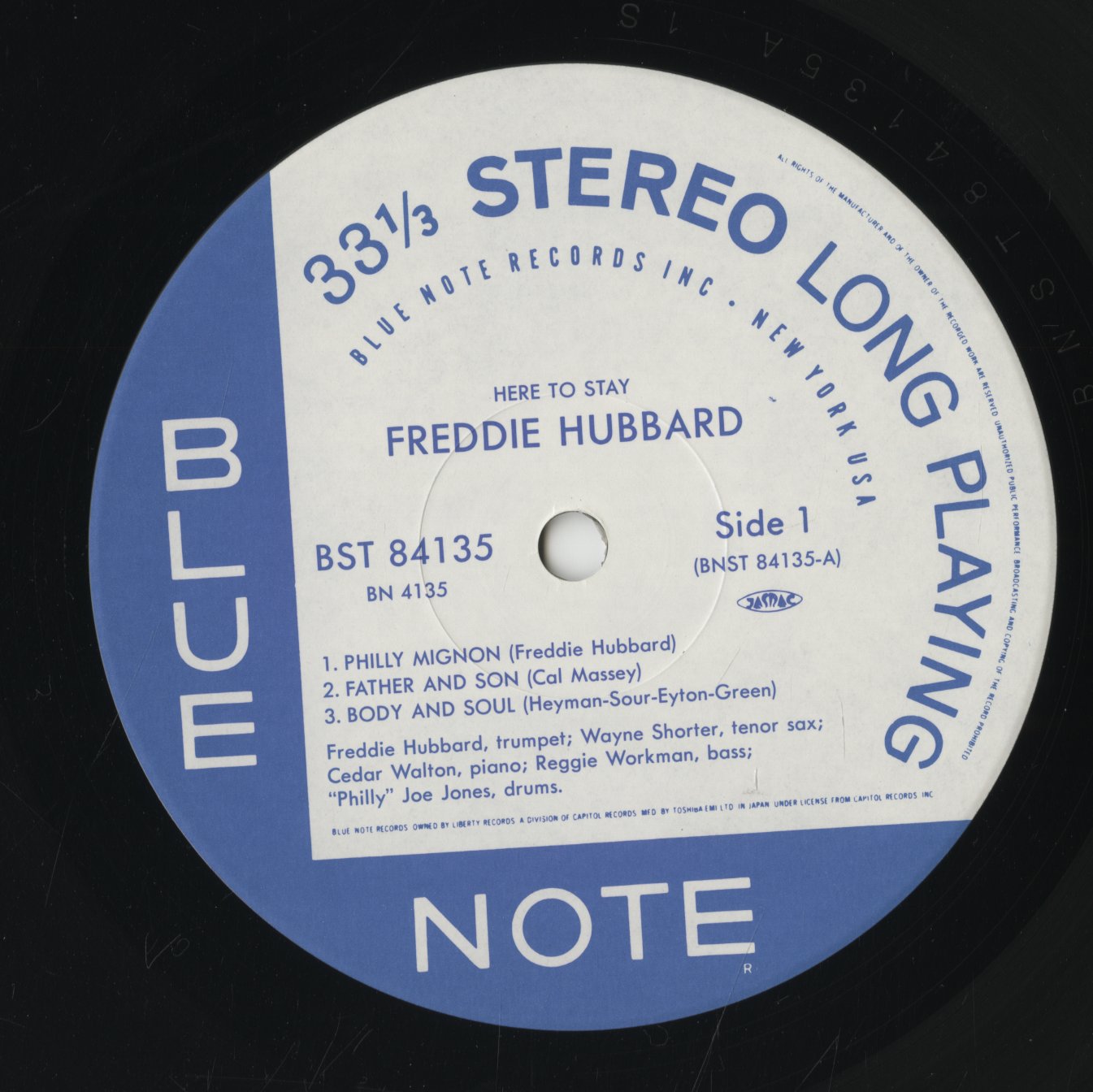 Freddie Hubbard / フレディー・ハバード / Here To Stay (BN-4135)