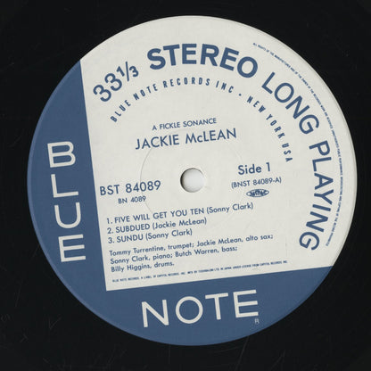 Jackie Mclean / ジャッキー・マクリーン / A Fickle Sonance (BN 4089)