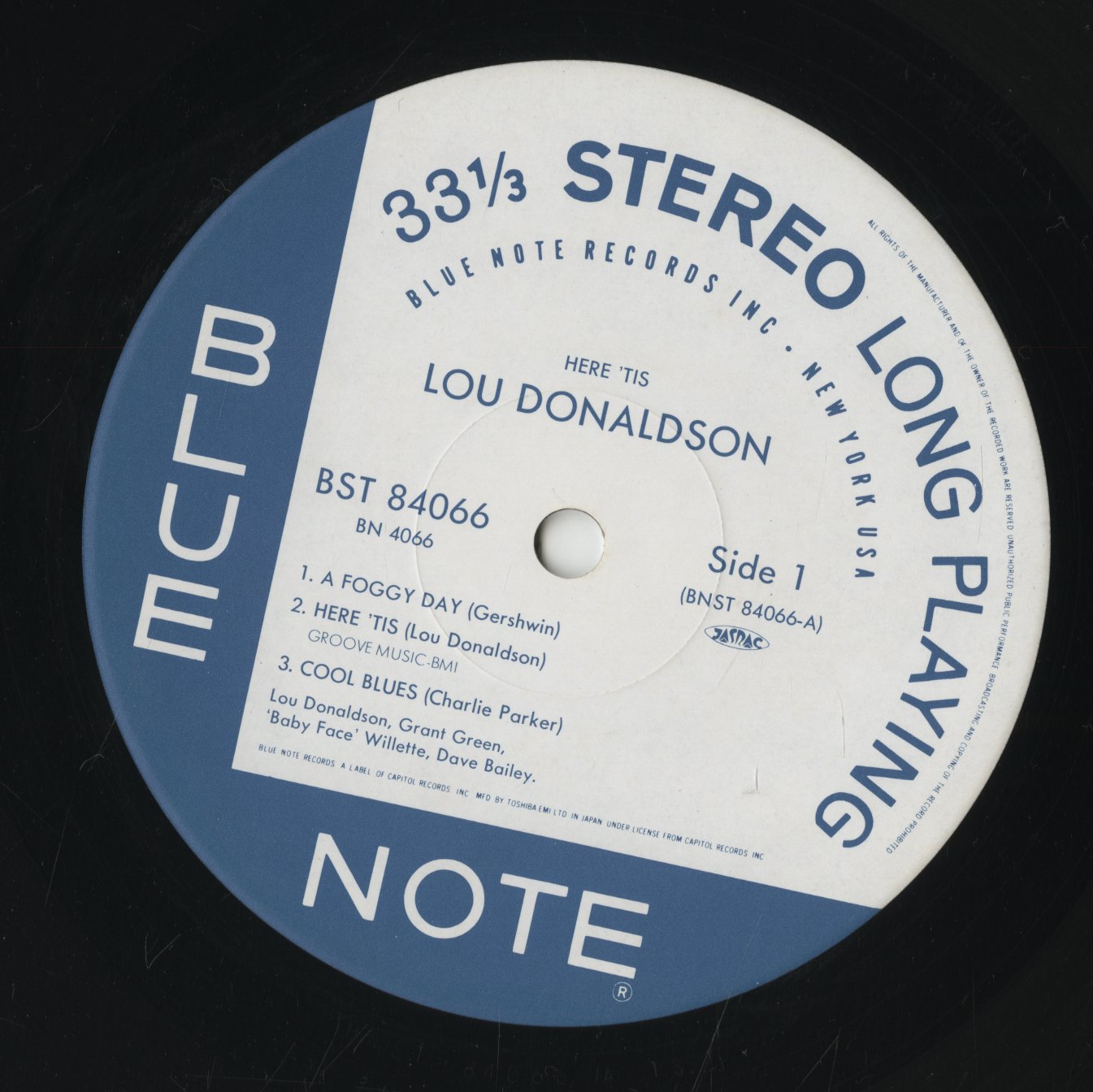 Lou Donaldson / ルー・ドナルドソン / Here 'Tis (BN 4066)