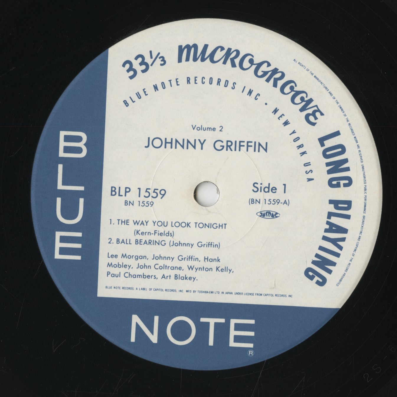 Johnny Griffin / ジョニー・グリフィン / A Blowing Session (BN 1559)