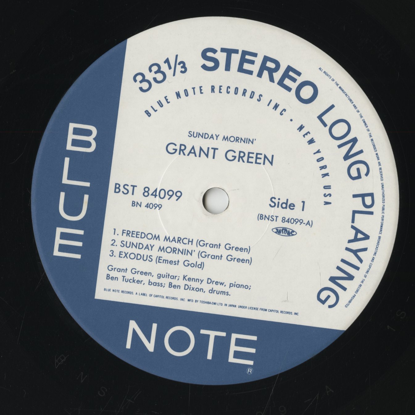 Grant Green / グラント・グリーン / Sunday Mornin' (BN 4099)