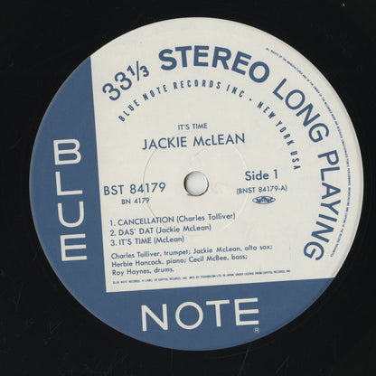 Jackie McLean / ジャッキー・マクリーン / It's Time!  (BN 4179)