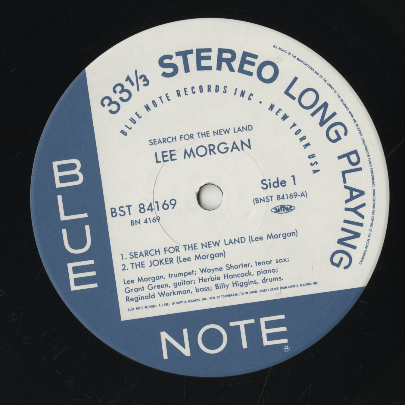 Lee Morgan / リー・モーガン / Search For The New Land (BN-4169)