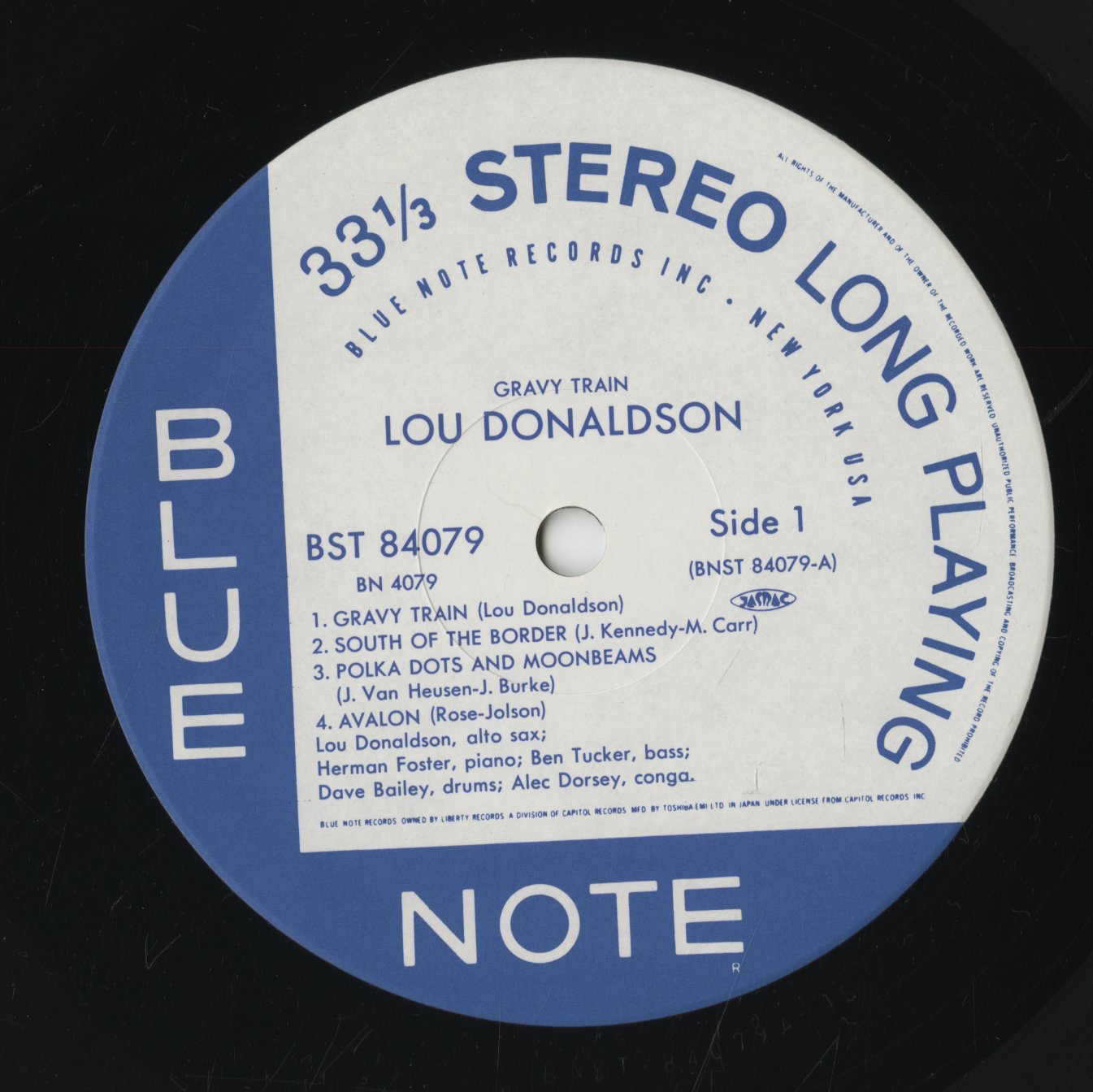 Lou Donaldson / ルー・ドナルドソン / Gravy Train (BN 4079)