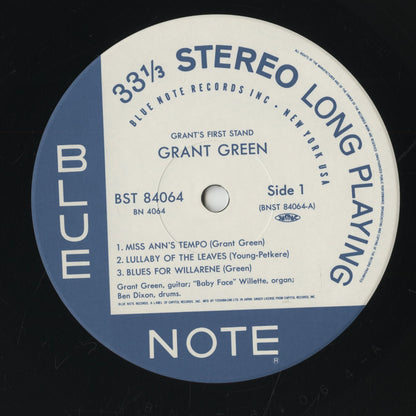 Grant Green / グラント・グリーン / Grant's First Stand (BN 4064)