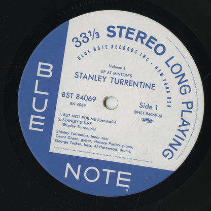 Stanley Turrentine / スタンリー・タレンタイン / Up At Minoton's (BN 4069)