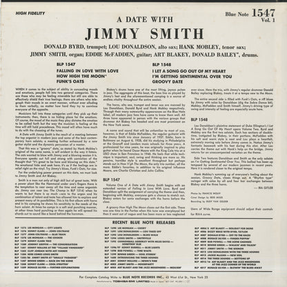 Jimmy Smith / ジミー・スミス / A Date With Jimmy Smith (BLP 1547)