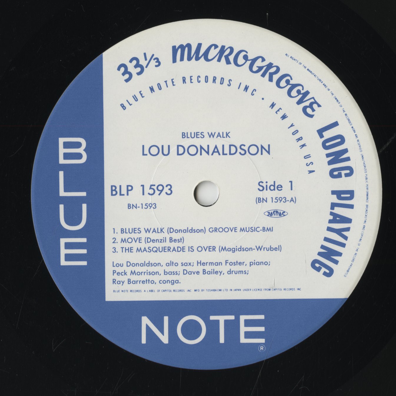 Lou Donaldson / ルー・ドナルドソン / Blues Walk (BN 1593)