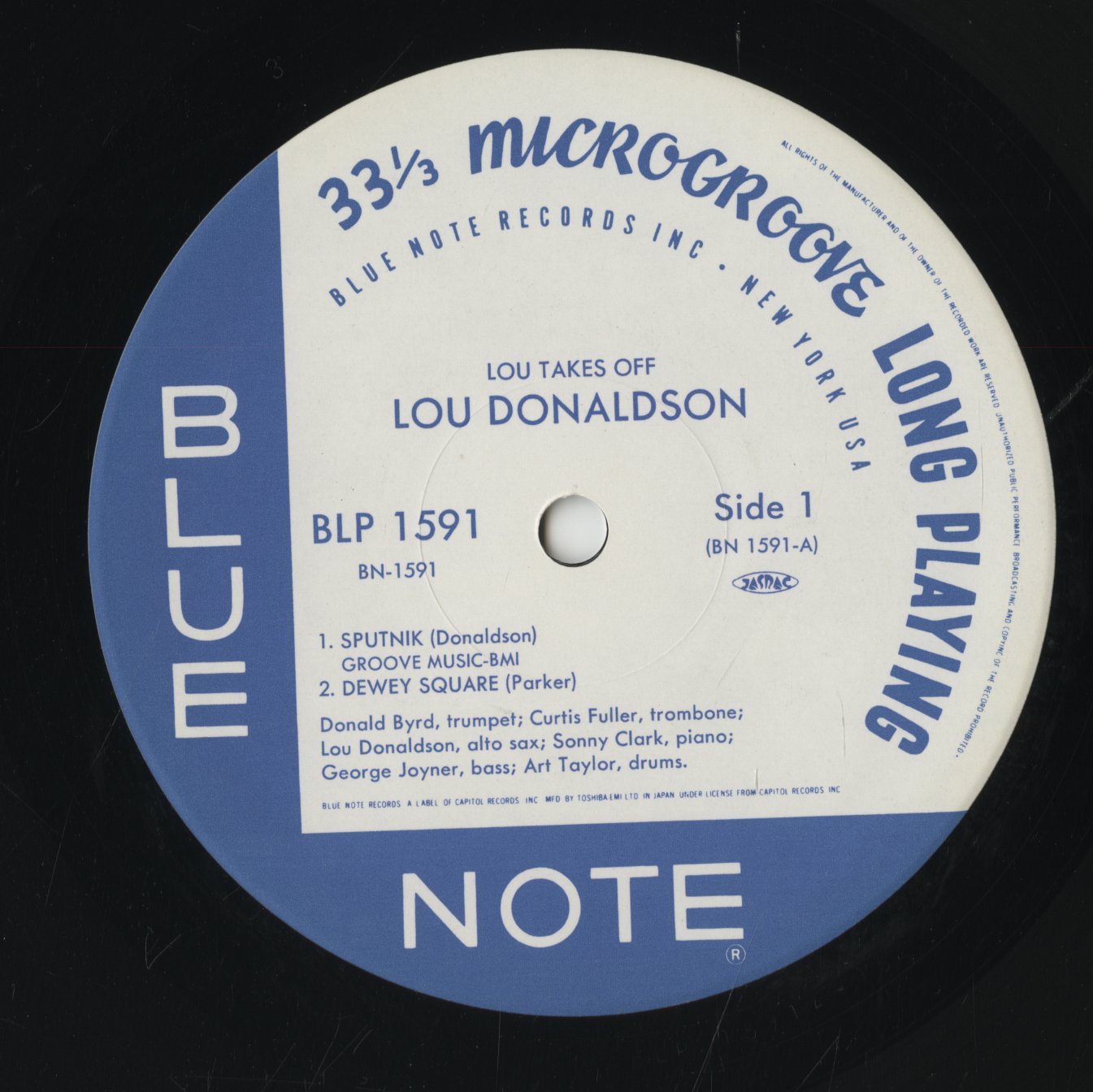 Lou Donaldson / ルー・ドナルドソン / Lou Takes Off (BN 1591)