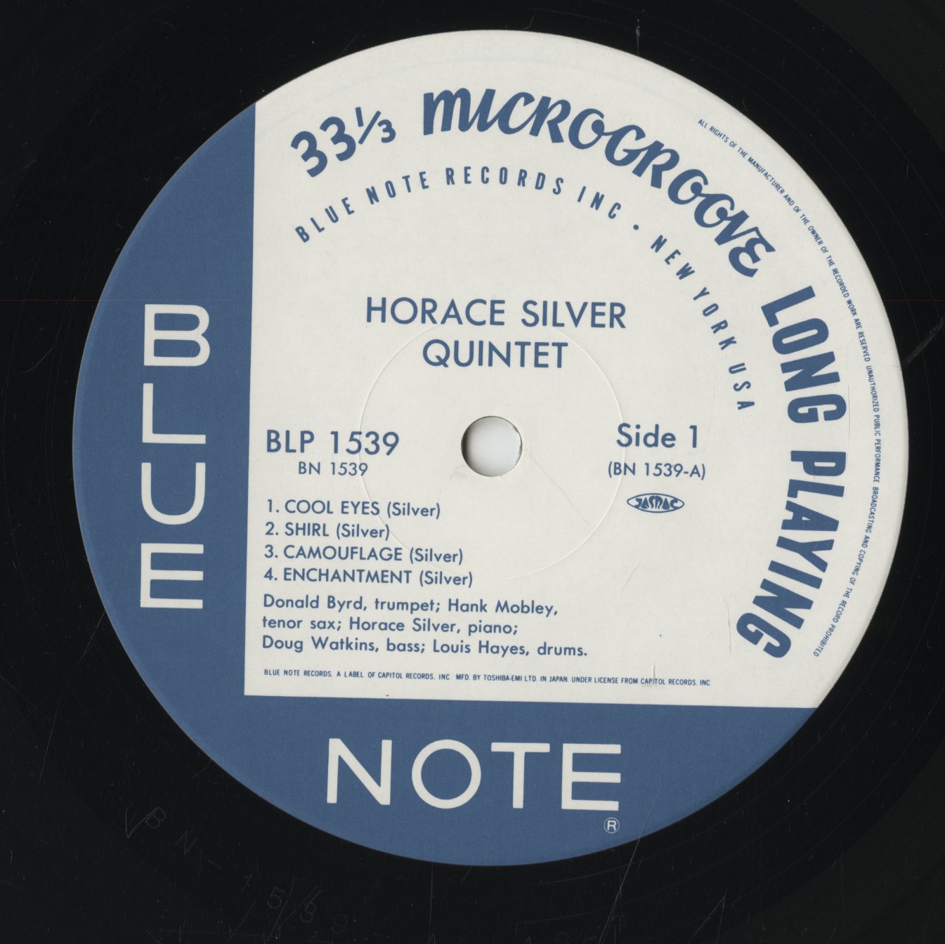 Horace Silver Quintet / ホレス・シルヴァー / 6 Pieces Of Silver (BN 1539)