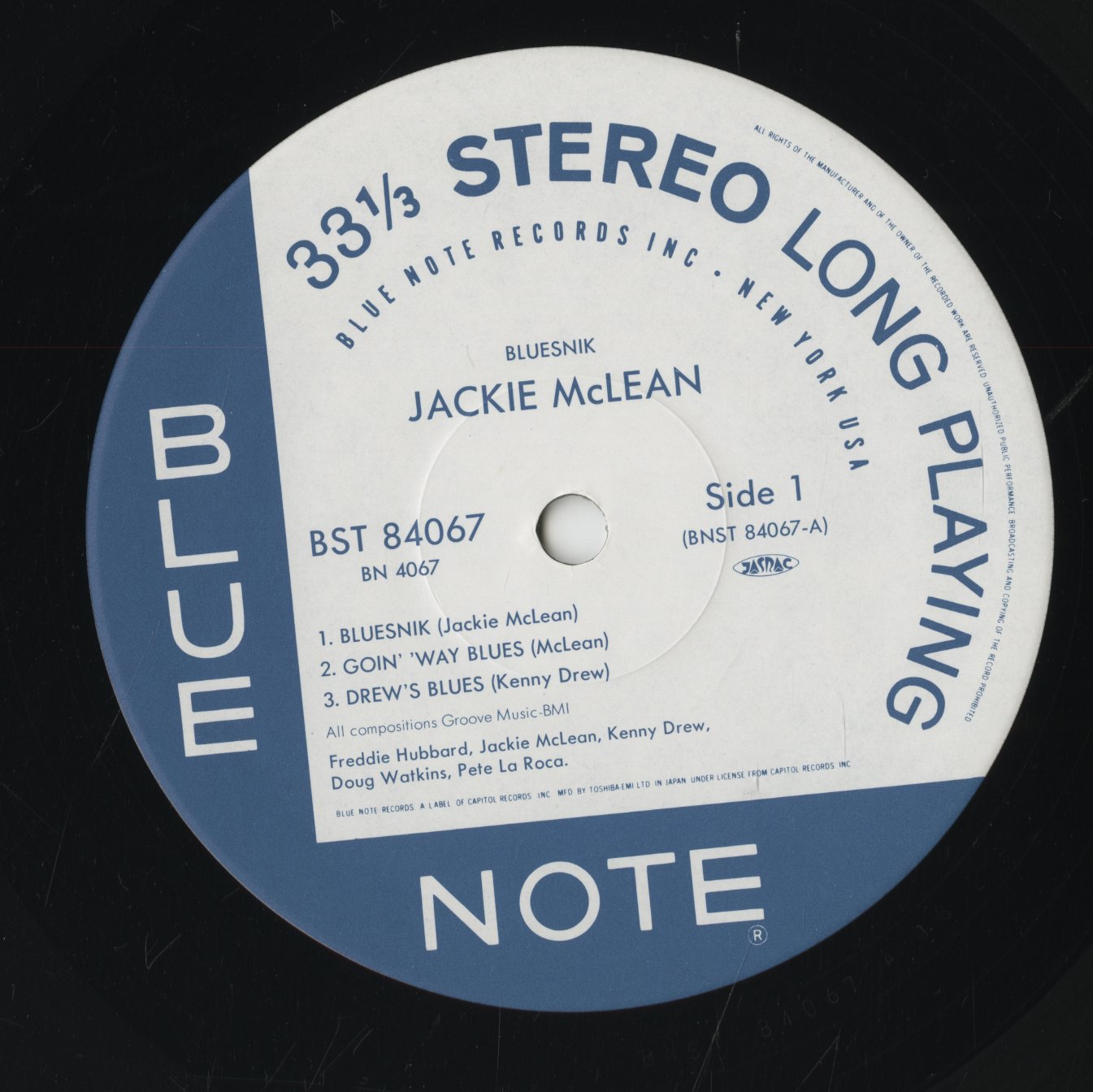 Jackie McLean / ジャッキー・マクリーン / Bluesnik (BN 4067)