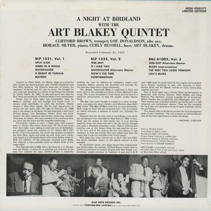 Art Blakey / The Jazz Messengers At Cafe Bohemia Volume 3 (BNJ 61007)