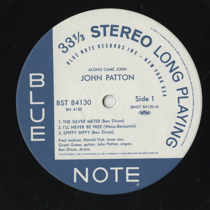 John Patton / ジョン・パットン / Along Came John (BN 4130)