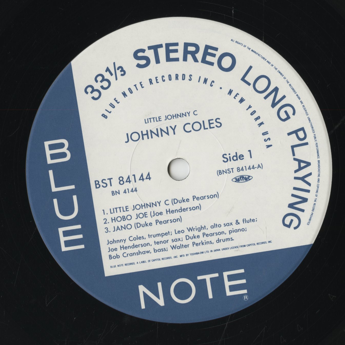 Johnny Coles / ジョニー・コールズ / Little Johnny C (BN 4144)