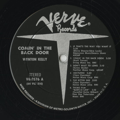 Wynton Kelly / ウィントン・ケリー / Comin' In The Back Door (V6-8576)