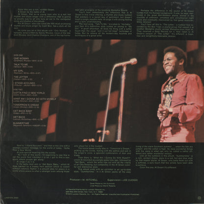 Al Green / アル・グリーン / Green Is Blues (SHL 32055)