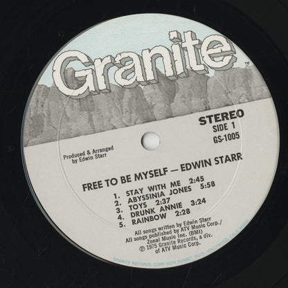 Edwin Starr / エドウィン・スター / Free To Be Myself (GS 1005)