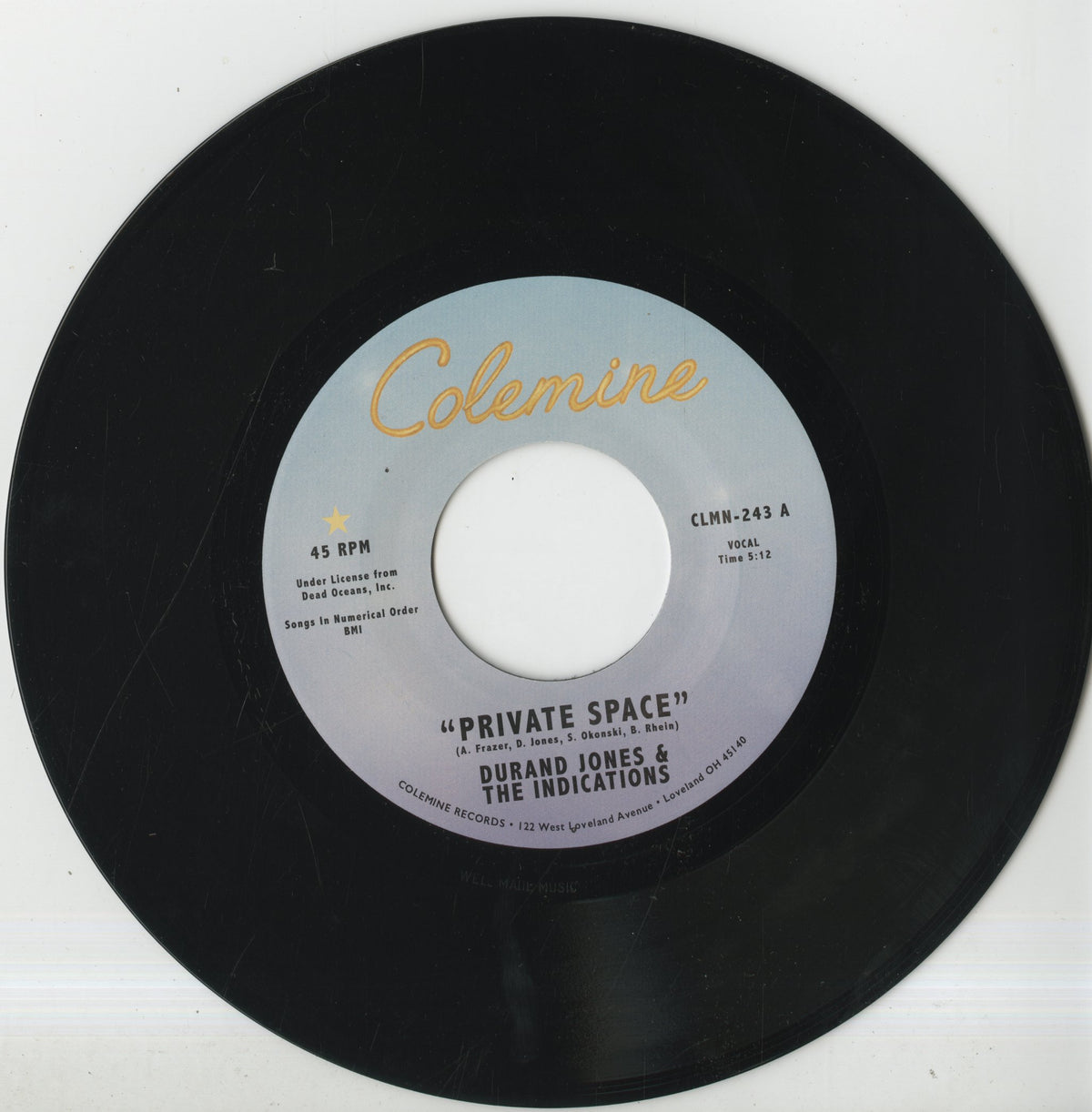 Durand Jones & The Indications - Private Space 7inch 2024 US 