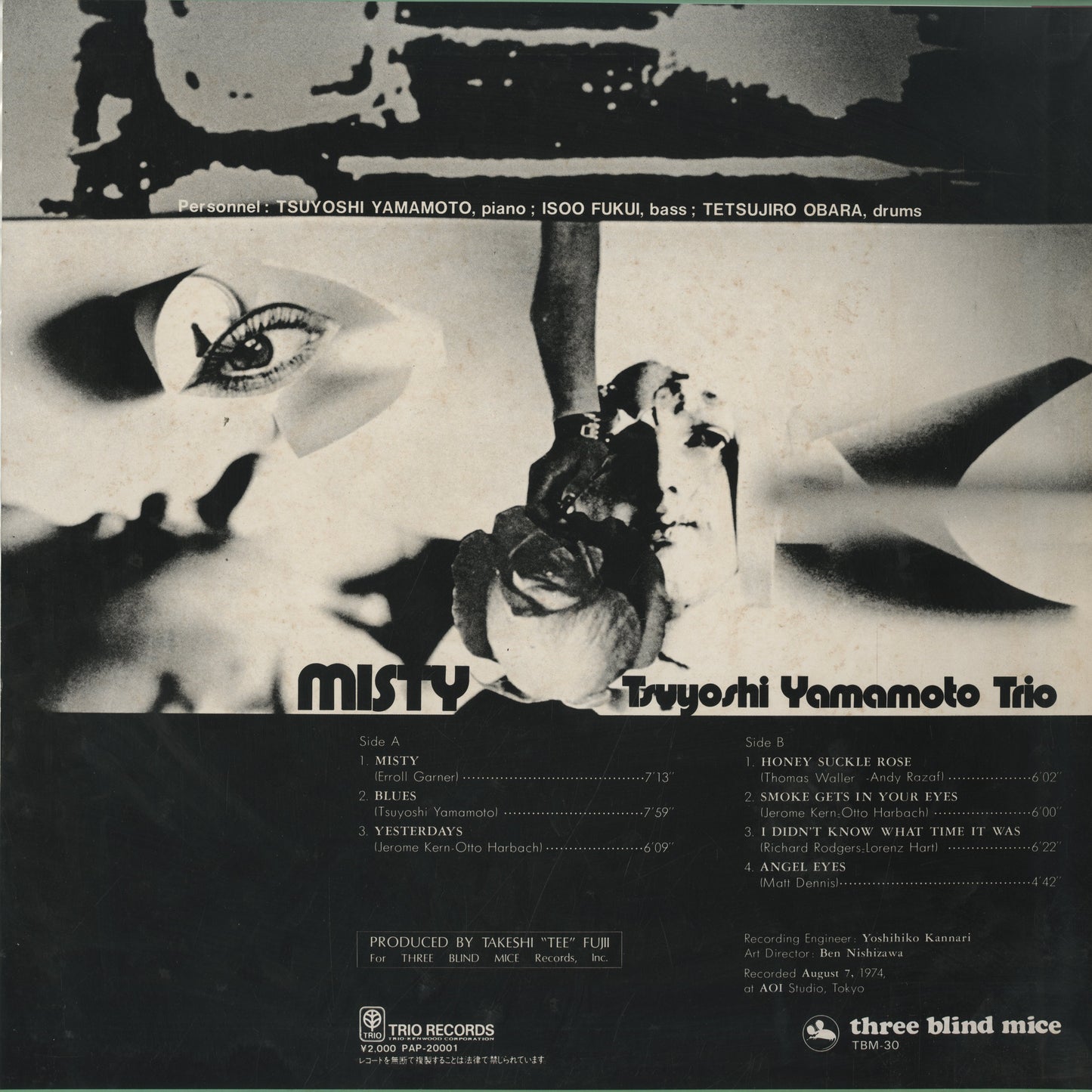 Tsuyoshi Yamamoto / 山本剛トリオ / Misty (PAP-20001)
