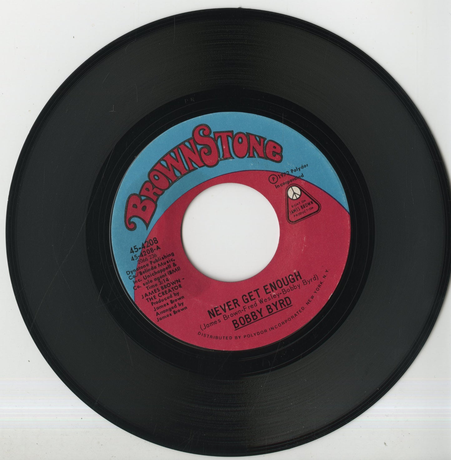 Bobby Byrd / ボビー・バード / Never Get Enough / My Concerto -7 (45-4208)